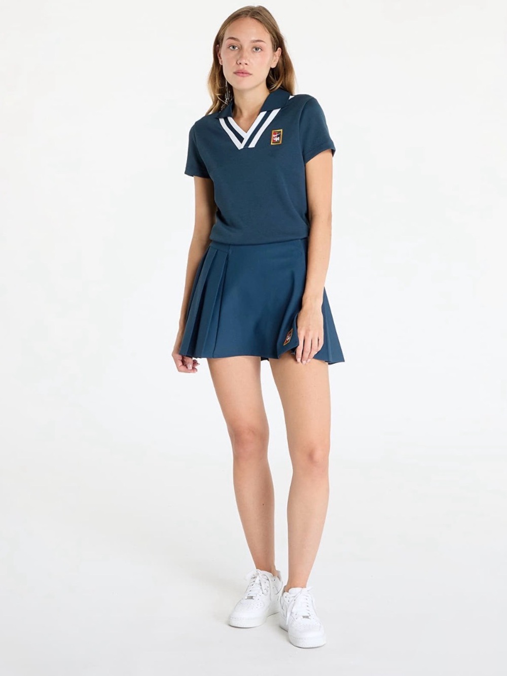 Nike x YOON Yoon Ahn Pleated Mini Skirt Armory Navy S NWT